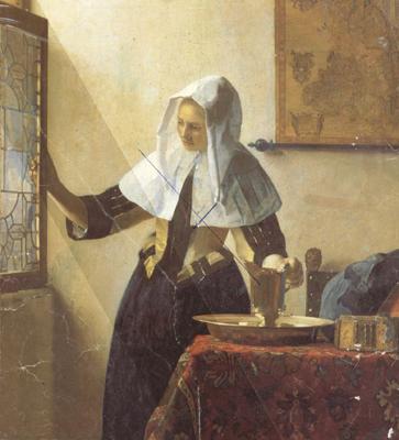 Jan Vermeer Vrouw met waterkan (mk26) Germany oil painting art